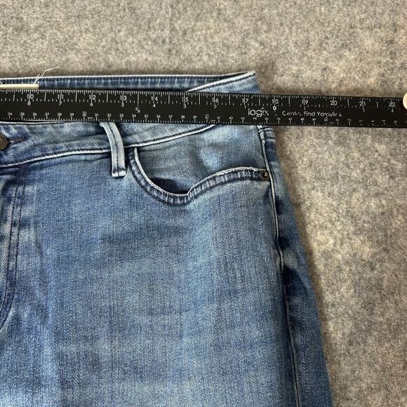 Lafayette 148 Mercer Jeans Womens 32 Blue Medium Wash Denim Mid Rise Skinny Leg - Picture 4 of 11
